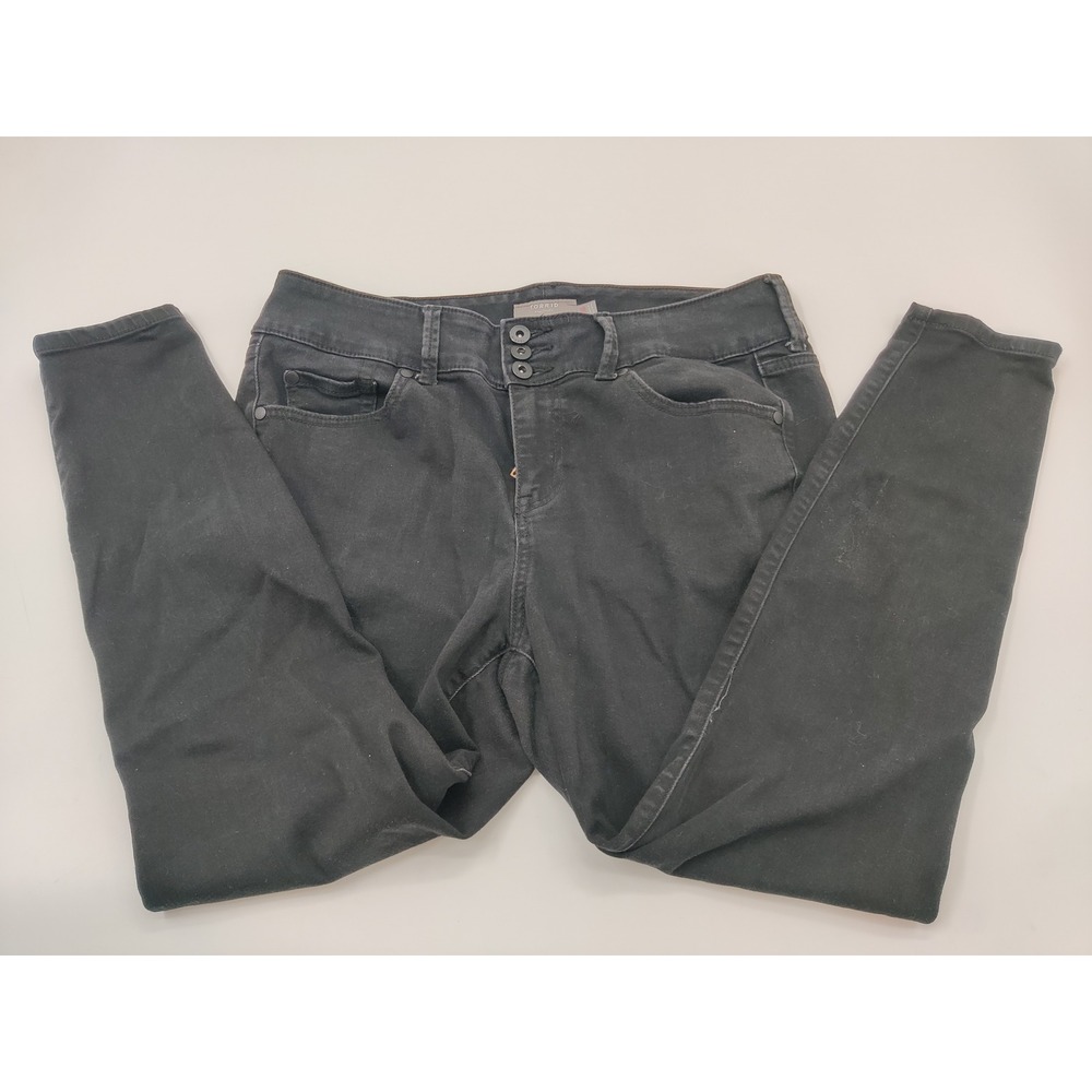 Torrid Super Soft Jeggings Womens 14S Black High Rise Triple Button Skinny Jeans
